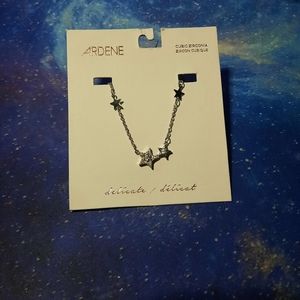 *never worn* silver star necklace